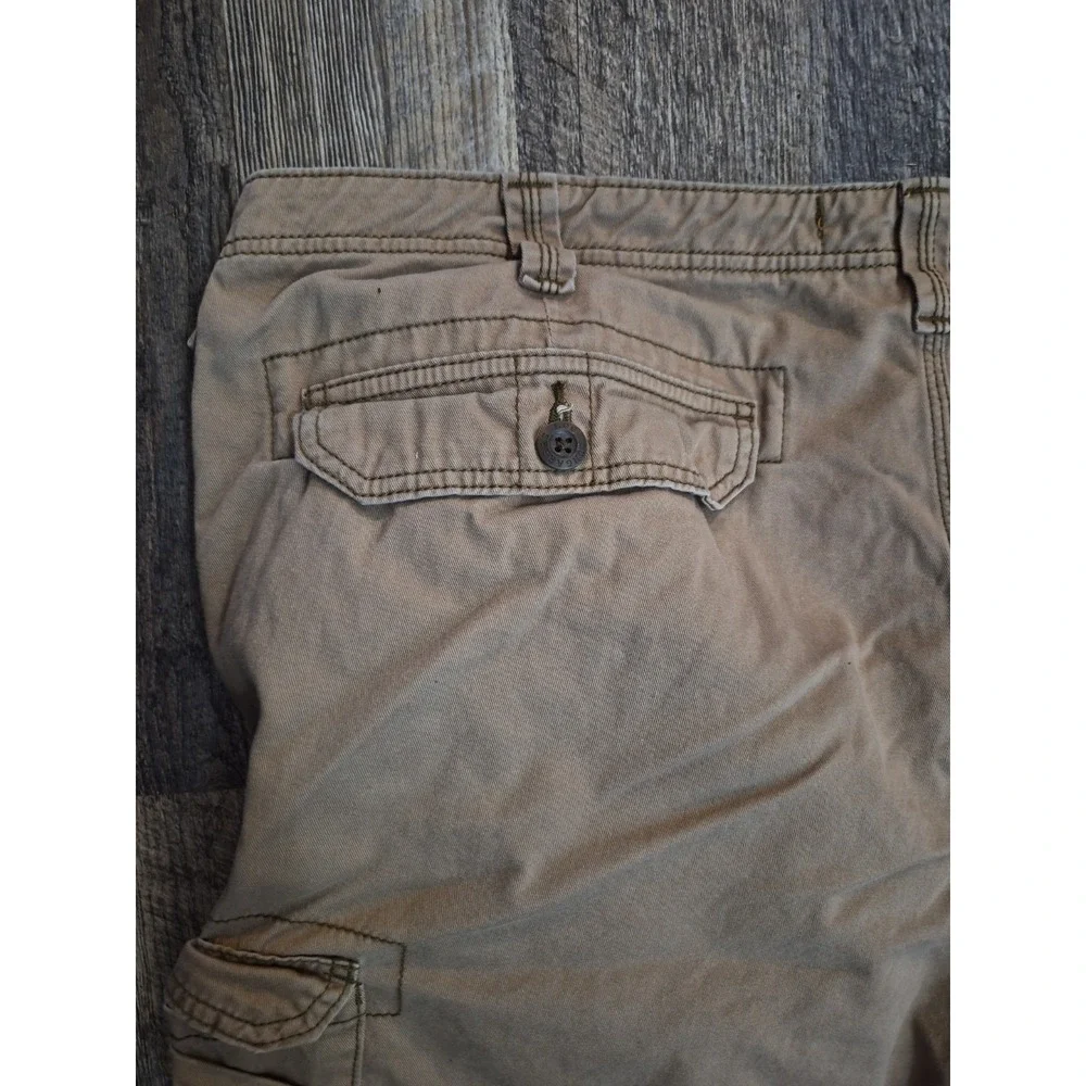 Lee Dungarees Dark Khaki Cargo Work Utility Shorts Men's 44 x 10 - Picture 4 of 7